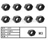 HG P407 LS020 M3 Hex nuts(8pcs)